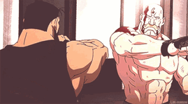 Fullmetal Manly Handshake.gif
